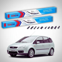 TeamCar Ștergătoare Ford Focus C-Max DM2 2003-2007 | Set Față Flat Premium - TeamCar® (TC-FOCUSCMAXDM2650475FP)