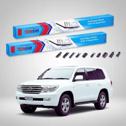 TeamCar Ștergătoare Toyota Land Cruiser 200 J2 2008-2021 | Set Față Flat Premium - TeamCar® (TC-LC200J2-6055FLP)