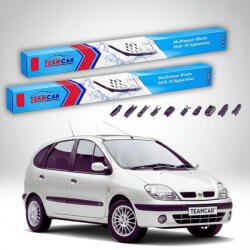 TeamCar Ștergătoare Renault Scenic I 1996-2003 | Set Față Flat Premium - TeamCar® (TC-SCEN1-6040FLP)