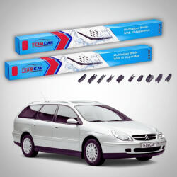 TeamCar Ștergătoare Citroën C5 Break Gen 1 (DE) Estate 2001-2003 | Set Față Flat Premium - TeamCar® (TC-C5DE1-650450FLP)