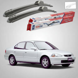 TeamCar Ștergătoare Honda Civic Gen VI (EJ/EK) Sedan 4U 1995-2001 | Set Față Flat - TeamCar® (TC-CIVGVIS4500450FL)