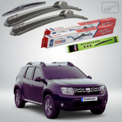 TeamCar Ștergătoare Dacia Duster I Facelift SUV 2014-2016 | Set Față și Spate Flat - TeamCar® (TC-DUST1B-604530FL)