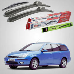 TeamCar Ștergătoare Ford Focus Gen I DNW Estate 1999-2004 | Set Față și Spate Flat - TeamCar® (TC-FOCUSDNWEST550475280F)