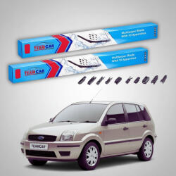 TeamCar Ștergătoare Ford Fusion JU 2002-2012 | Set Față Flat Premium - TeamCar® (TC-FUSIONJU550400FP)