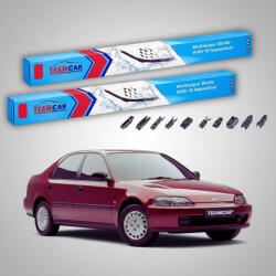 TeamCar Ștergătoare Honda Civic Gen V (EG/EH) Sedan 4U 1991-1995 | Set Față Flat Premium - TeamCar® (TC-CIVGVS4500450FLP)
