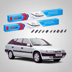 TeamCar Ștergătoare Citroën Xantia Break X1 Estate 1995-1998 | Set Față Flat Premium - TeamCar® (TC-XANTBX1-600500FLP)