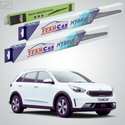 TeamCar Ștergătoare Kia Niro I/II DE/SG2 SUV 2016-prezent | Set Față și Spate Hibrid - TeamCar® (TC-NIROI-654030HB)