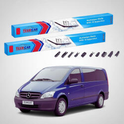 TeamCar Ștergătoare Mercedes-Benz Viano W639 09.2005-08.2010 | Set Față Flat - TeamCar® (TC-MERCEDESVIANOW639700650FU)