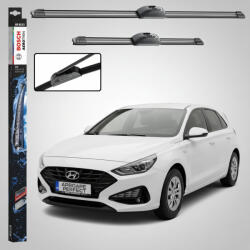 Bosch Ștergătoare Parbriz Hyundai i30 PDE 2016-Prezent | Set Față 650mm + 400mm Aerotwin Retrofit AR653S | Bosch (AR653S-HYUNDAII30PDE)