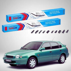 TeamCar Ștergătoare Toyota Conquest Hatchback 1998-prezent | Set Față Flat Premium - TeamCar® (TC-CONQHB-4545FLP)