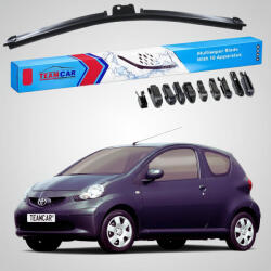TeamCar Ștergător Toyota Aygo B10 Hatchback 2005-2014 | Set Față Flat Premium - TeamCar® (TC-AYGOB10-650FLP)