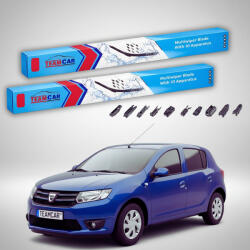 TeamCar Ștergătoare Dacia Sandero II 2014-2015 | Set Față Flat Premium - TeamCar® (TC-SAND2H-5050FLP)