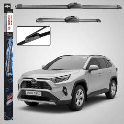 Bosch Ștergătoare Parbriz Toyota RAV4 V 2018-Prezent | Set Față 650mm + 400mm Aerotwin Retrofit AR653S | Bosch (AR653S-TOYOTARAV4V)