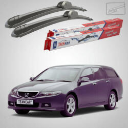 TeamCar Ștergătoare Honda Accord Gen VII Tourer (CM) Estate 2003-2008 | Set Față Flat - TeamCar® (TC-ACCGVIIT650400FL)