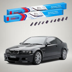 TeamCar Ștergătoare BMW M3 Coupe (E46) 2000-2006 | Set Față Flat Premium - TeamCar® (TC-M3E46COU-5755FLP)