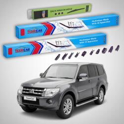 TeamCar Ștergătoare Mitsubishi Montero, Pajero IV Facelift 2009-2021 | Set Față și Spate Flat Premium - TeamCar® (TC-PAJ4FLFS350FLP)