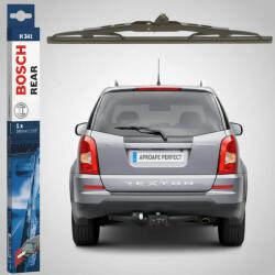 Bosch Ștergător Lunetă SsangYong Rexton W, Rexton Van 2012-2017 | Bosch Twin H341 (BOSCHREARH341SSREXWVAN)