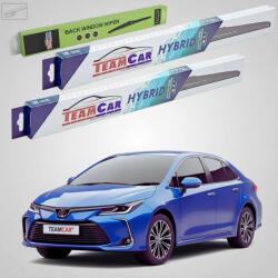 TeamCar Ștergătoare Toyota Corolla E21 Sedan 2019-prezent | Set Față și Spate Hibrid - TeamCar® (TC-COR21SD-703034HB)