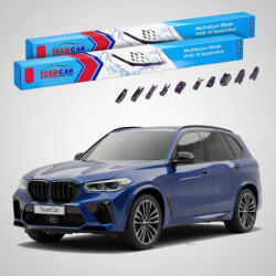 TeamCar Ștergătoare BMW X5 M (F95) 2019-prezent | Set Față Flat Premium - TeamCar® (TC-X5MF95B-6550FLP)