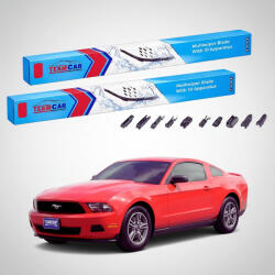TeamCar Ștergătoare Ford Mustang S197 Facelift Coupe 2009-2014 | Set Față Flat Premium - TeamCar® (TC-MUSTANGS197FL550500FP)