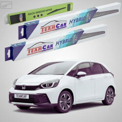 TeamCar Ștergătoare Honda Jazz V GR Liftback 2020-prezent | Set Față și Spate Hibrid - TeamCar® (TC-GR650350300HB)