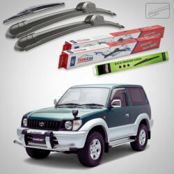 TeamCar Ștergătoare Toyota Land Cruiser J9 Seria 90 1996-2006 | Set Față și Spate Flat - TeamCar® (TC-LCJ9-4745350FL)
