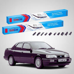 TeamCar Ștergătoare Ford Sierra II Sedan 1987-1993 | Set Față Flat Premium - TeamCar® (TC-SIERRAIISD500500FP)