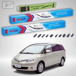 TeamCar Ștergătoare Toyota Previa XR50 Estima III 2006-prezent | Set Față și Spate Flat Premium - TeamCar® (TC-PREVXR50-74530FLP)