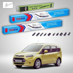 TeamCar Ștergătoare Ford Tourneo Connect Gen II V408 Estate 2013-prezent | Set Față și Spate Flat Premium - TeamCar® (TC-TCONNECTV408E750700350FLP)