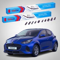 TeamCar Stergatoare Mazda 2 Hybrid XP210 Facelift 2024-2026 Set Fata Flat Premium TeamCar (TC-MZ2HYB24FP)