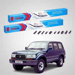 TeamCar Ștergătoare Toyota Land Cruiser J8 Seria 80 1990-1998 | Set Față Flat Premium - TeamCar® (TC-LCJ8-4545FLP)