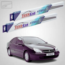 TeamCar Ștergătoare Citroën C5 Gen 1 (DC) Hatchback 04.2003-11.2003 | Set Față Hibrid - TeamCar® (TC-C5DC2-650450HB)