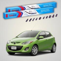 TeamCar Ștergătoare Mazda 2 DE Facelift 2010-2014 5 uși | Set Față Flat Premium - TeamCar® (TC-MZ2DEFL105U600350FP)