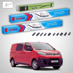 TeamCar Ștergătoare Citroën Jumpy III V_ 2016-prezent 1-Door | Set Față și Spate Flat Premium - TeamCar® (TC-JMPY3-FS350FLP)