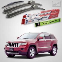 TeamCar Ștergătoare Jeep Grand Cherokee WK2 2010-2013 | Set Față și Spate Flat - TeamCar® (TC-JEEPWK2-550300FL)