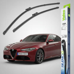 Valeo Ștergătoare Alfa Romeo Giulia (952_) 2015→ | Valeo Silencio Xtrm VF824 | Set Față 600+450mm (VAL577824ARGIULIA952)