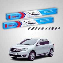 TeamCar Ștergătoare Dacia Logan II Sedan 2012-2015 | Set Față Flat Premium - TeamCar® (TC-LOGA2SH-5550FLP)