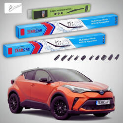 TeamCar Ștergătoare Toyota C-HR SUV 2016-prezent | Set Față și Spate Flat Premium - TeamCar® (TC-CHRSUV-6440350FLP)