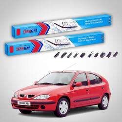TeamCar Ștergătoare Renault Megane I Hatchback 1996-2002 | Set Față Flat Premium - TeamCar® (TC-MEGA1H-5550FLP)