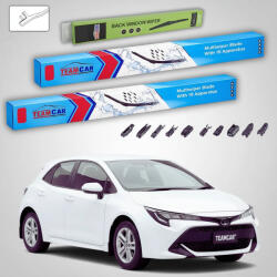 TeamCar Ștergătoare Toyota Corolla E21 Hatchback 2018-prezent | Set Față și Spate Flat Premium - TeamCar® (TC-COR21HB-703SFLP)