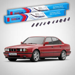 TeamCar Ștergătoare BMW M5 Sedan (E34) 1988-1995 | Set Față Flat Premium - TeamCar® (TC-M5E34SD-6060FLP)