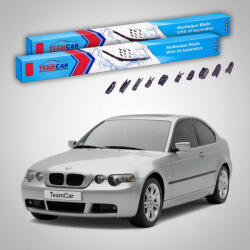 TeamCar Ștergătoare BMW Seria 3 Compact (E46) 2001-2005 | Set Față Flat Premium - TeamCar® (TC-3E46CP-5750FLP)