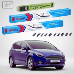 TeamCar Ștergătoare Ford S-Max Mk2 CD391 2015-prezent | Set Față și Spate Flat Premium - TeamCar® (TC-SMAXMK2CD391750750330FLPS)
