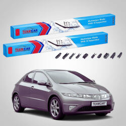 TeamCar Ștergătoare Honda Civic VIII FN/FK Hatchback 2006-2011 | Set Față Flat Premium - TeamCar® (TC-CIVICFN650575FLP)