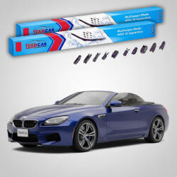 TeamCar Ștergătoare BMW M6 Cabriolet (F12) 2013-2018 | Set Față Flat Premium - TeamCar® (TC-M6KF12-6545FLP)