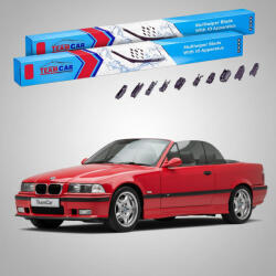 TeamCar Ștergătoare BMW M3 Cabriolet (E36) 1994-1999 | Set Față Flat Premium - TeamCar® (TC-M3E36CAB-5250FLP)