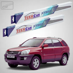 TeamCar Ștergătoare Kia Sportage II JE SUV 2004-2010 | Set Față Hibrid - TeamCar® (TC-SPORTAGEII-6040HB)