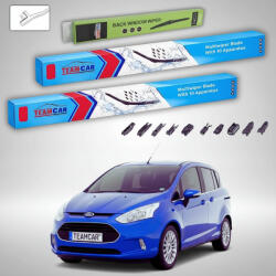 TeamCar Ștergătoare Ford B-Max MPV 2012-prezent | Set Față și Spate Flat Premium - TeamCar® (TC-FORD223DD)