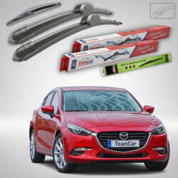 TeamCar Ștergătoare Mazda 3 BN Facelift 2016-2019 | Set Față și Spate Flat - TeamCar® (TC-MZ3BNFL16FSF)
