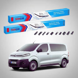 TeamCar Ștergătoare Citroën Jumpy III V_ 2016-prezent 2-Doors | Set Față Flat Premium - TeamCar® (TC-JMPY3-6550FLP2D)